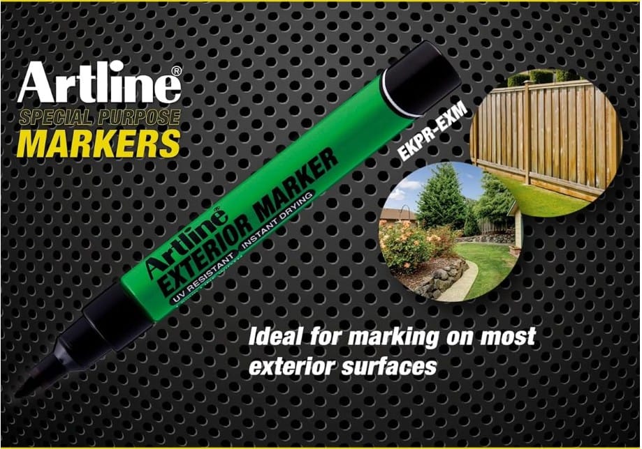 ปากกาเคมีงานภายนอก ARTLINE EXTERIOR MARKER 1.5 มม. สีดำ_5